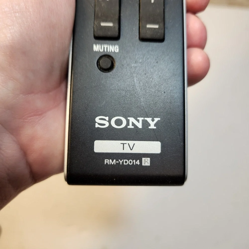 Sony RM-YD014‎ TV Remote Control Black Silver for Bravia Television Models